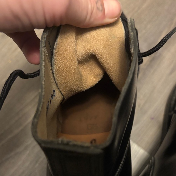 Vintage 1977 biltrite cork leather combat boots steel toe - Picture 5 of 7